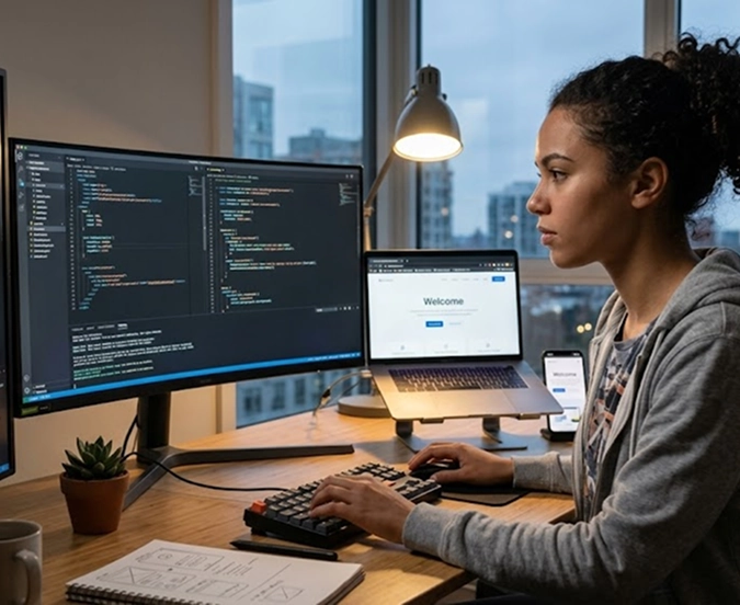 Obtén una asesoría ¡Gratis! Personal de Digimedia colaborando en diseño y desarrollo web