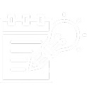Icono de planificación y creatividad Lista de planificación y creatividad - mayor organización