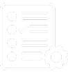 Ícono de gestión de procesos en marketing digital Lista de tareas y gestión de procesos para campañas de marketing